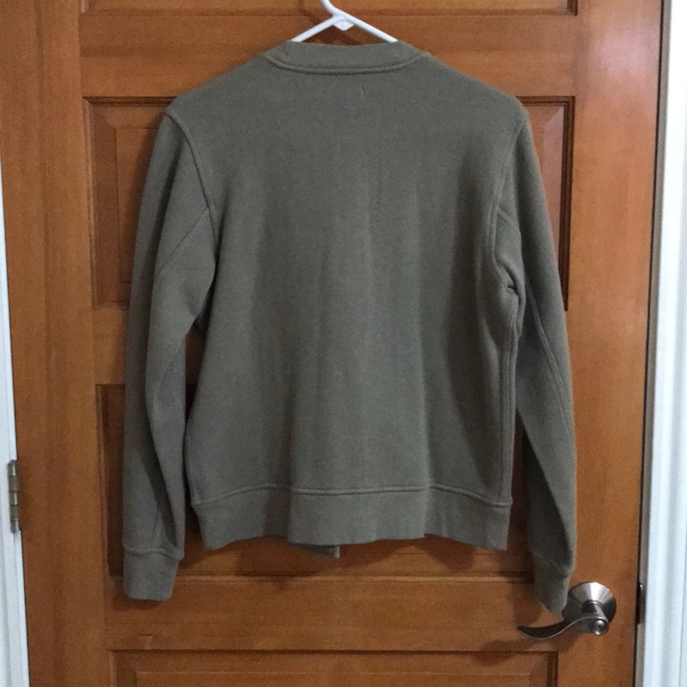 Madewell Green Sweater Bomber Jacket - Picture 2 of 4